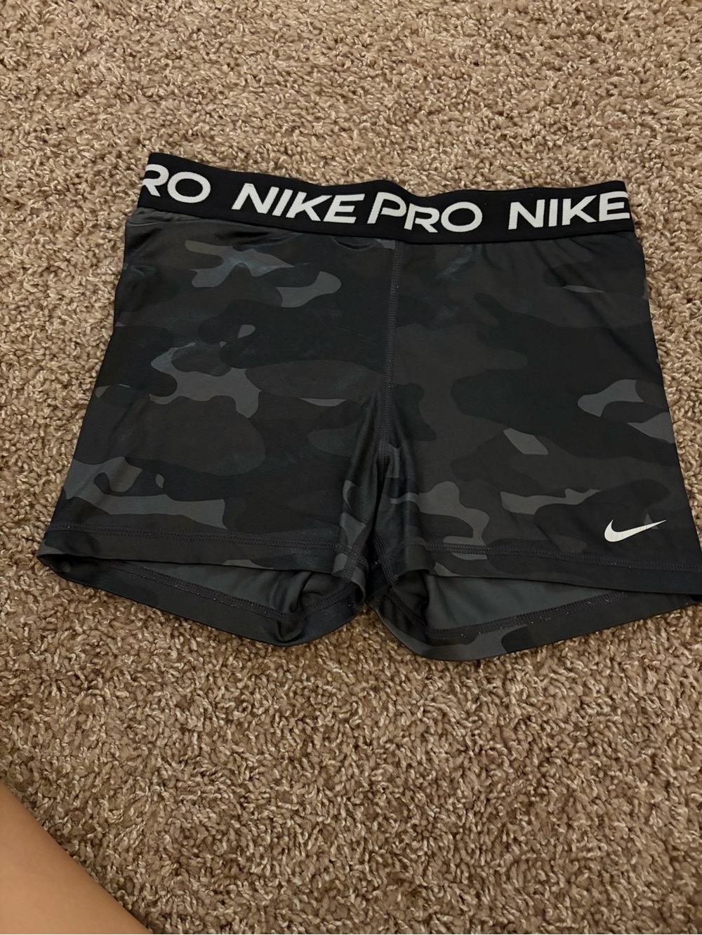 Nike Black & Gray Camo Performance Shorts